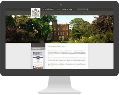 Screenshot of Hertford Town Council 